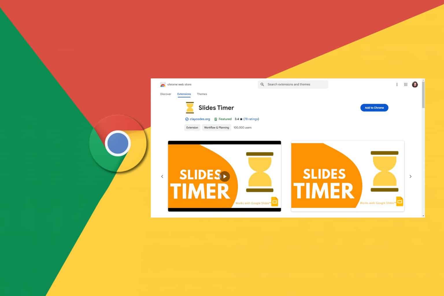 Slayt zamanlayıcı krom uzantılı bir profesyonel gibi sunun