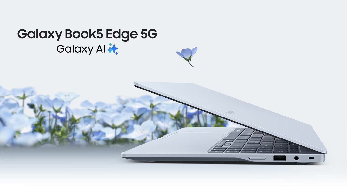 Samsung'un Yeni Galaxy Book 5 Edge 5G Copilot+ PC'si İngiltere'de Çevrimiçi Satın Alınabilir