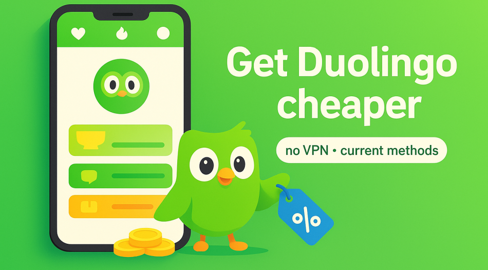 Duolingo VPN olmadan daha ucuz